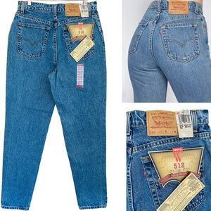 Levi’s RARE Vintage NWT 512 Medium Light Wash Straight‎ Leg Jeans Size 32X31